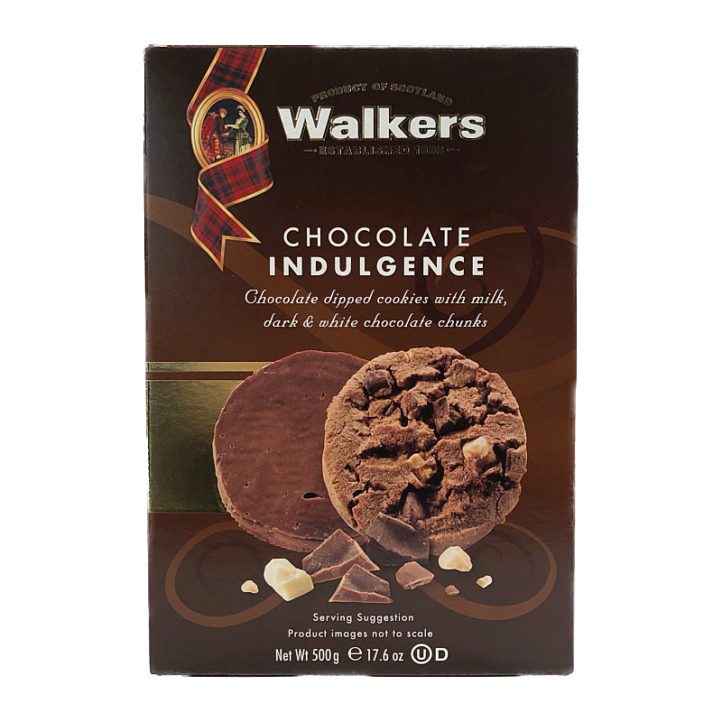 ウォーカーズ チョコレート インダルジェンス クッキー 500g 24枚入り Walkers Chocolate Indugence Cookies