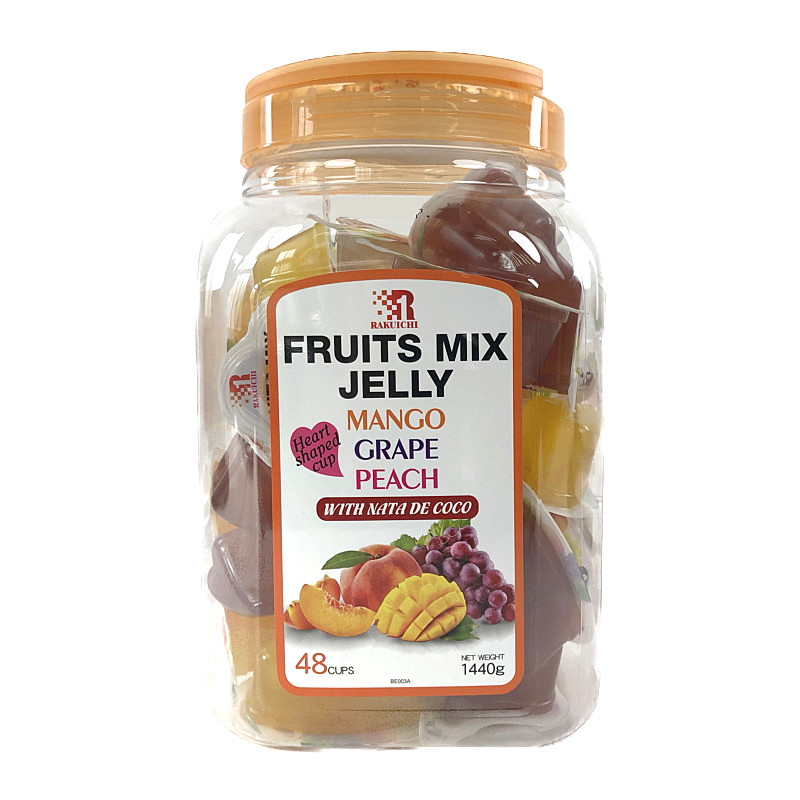 フルーツミックスゼリー ナタデココ入り 48個 Fruits Mix Jelly 48cups