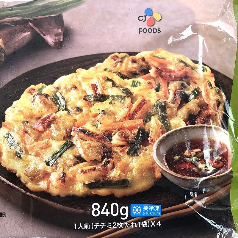 CJ bibigo 海鮮にらチヂミ 840g Korean Seafood Pancakes