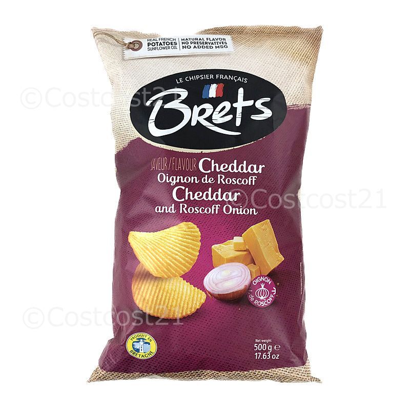 ブレッツ ポテトチップス チェダーチーズ オニオン 500g Brets Potatochips Chedder