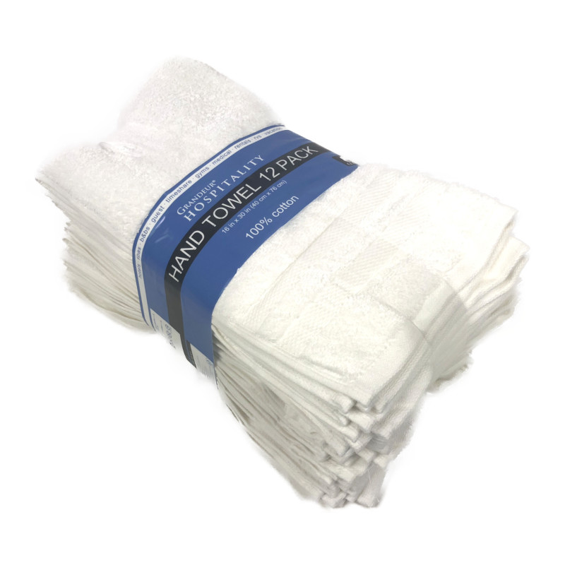 Grandeur Hospitality Towels, Hand Towel 12-pack