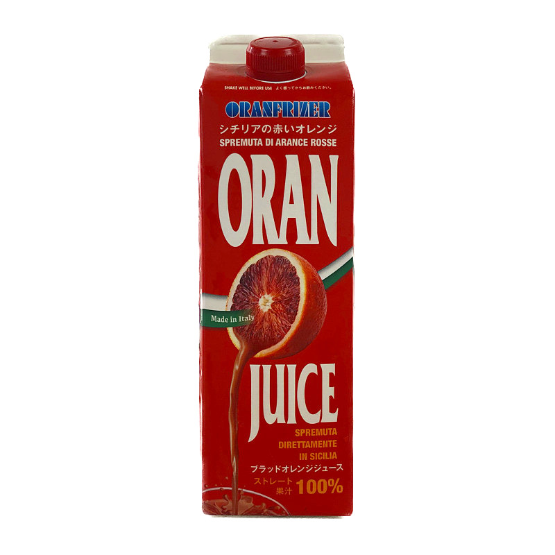 ブラッド オレンジジュース 1L 南イタリアのオレンジジュース (冷凍食品) Oranfrizer Blood Orange Juice