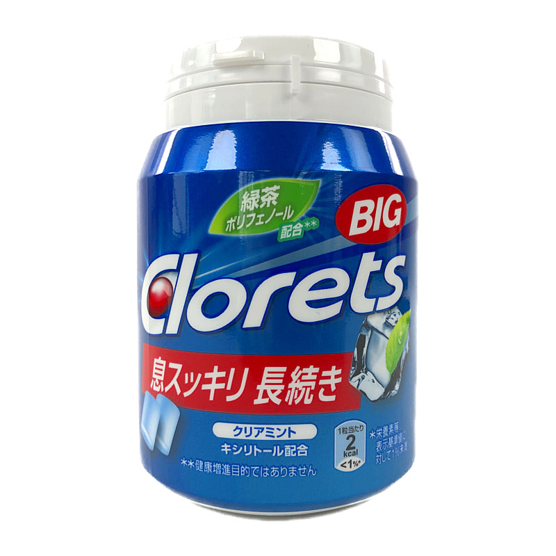 クロレッツガム クリアミント ボトル 140g 緑茶ポリフェノール