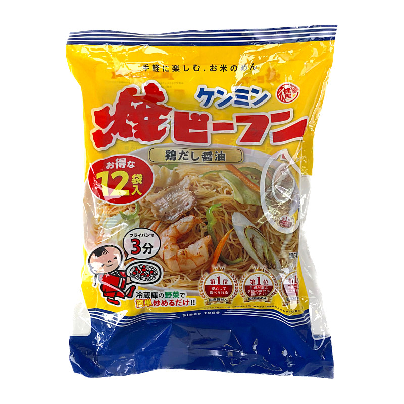 ケンミン 焼ビーフン 12袋パック Stir Fried Rice Noodle