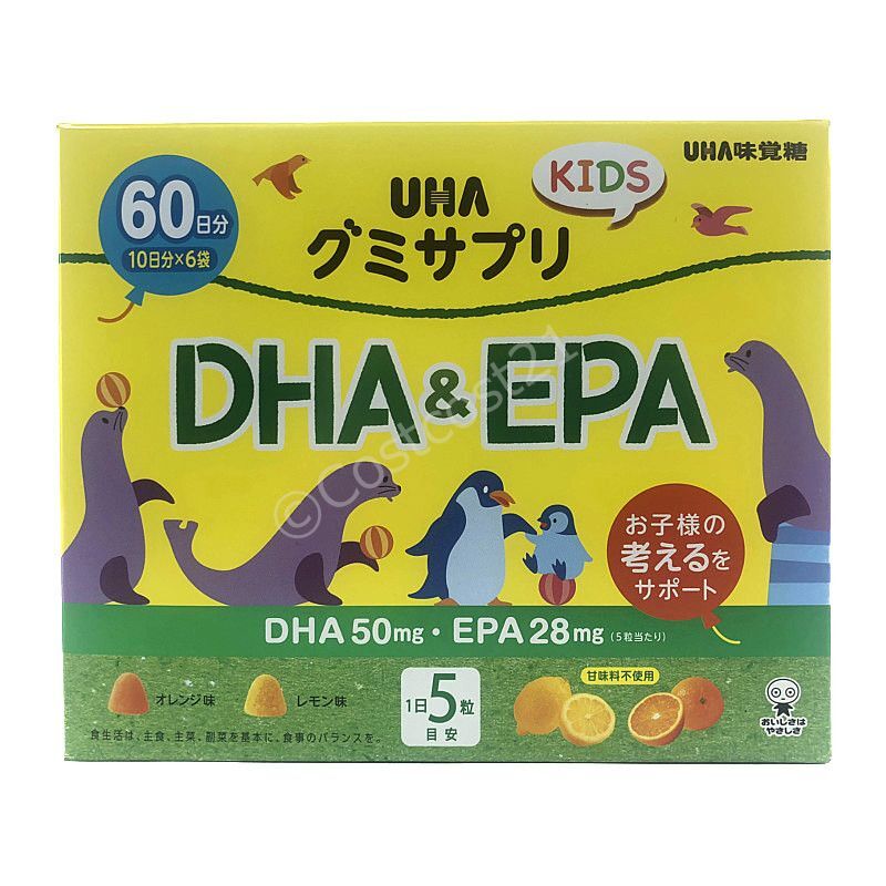 UHA味覚糖 グミサプリ DHA＆EPA 300粒 (60日分) UHA Gummy DHA&EPA