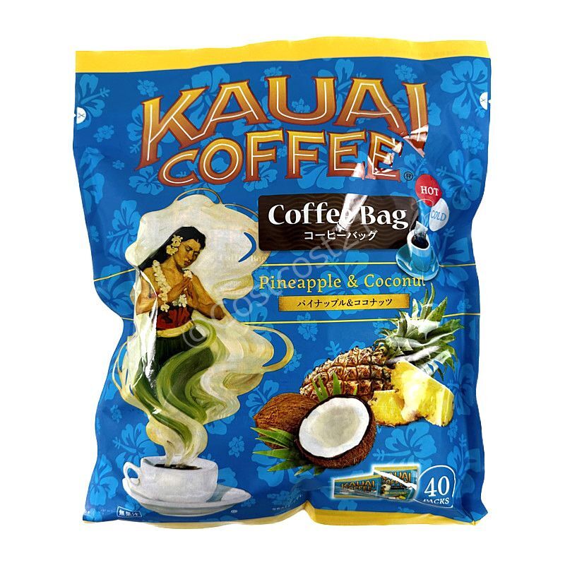 カウアイ コーヒーバッグ パイナップル＆ココナッツ 40杯分 KAUAI COFFEE PineappleCoconut 40P
